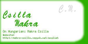 csilla makra business card